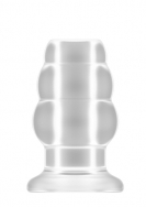 No.50 - Medium Hollow Tunnel Butt Plug - 4 Inch - Translucent