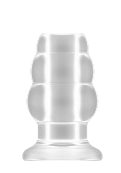 No.50 - Medium Hollow Tunnel Butt Plug - 4 Inch - Translucent