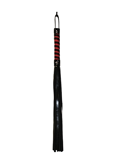 Red & Black Stripe Flogger