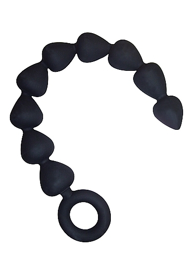 Anal Beads - Black Silicone