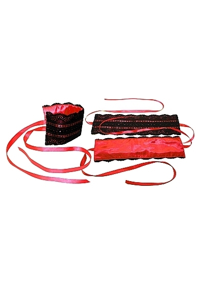 Red Satin and Lace Lovers Kit