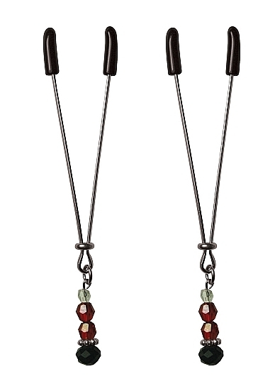 Ruby Black Nipple Clips
