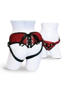 Red Lace Corsette Strap On