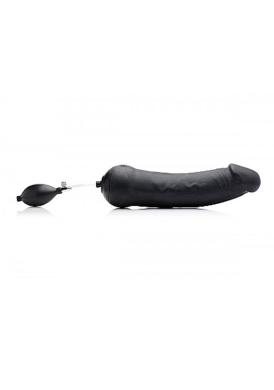 Tom of Finland Toms Inflatable Silicone Dildo - Black