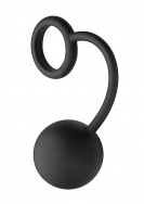 Silicone Cock Ring with Heavy Anal Ball